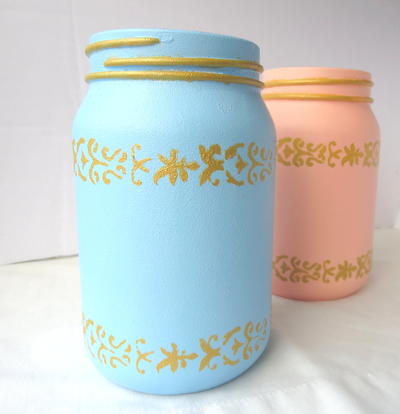 Re-Purposed Jars for Mother's Day