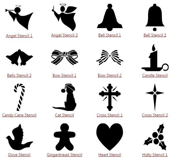 Printable Christmas Stencils Printable Christmas Stencils
