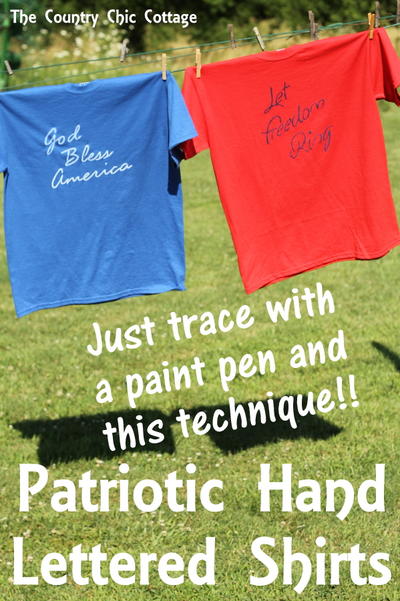 Patriotic Hand Lettered Shirts Patriotic Hand Lettered Shirts