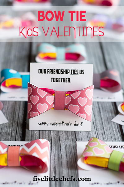 Cute and Easy Bow Tie Kids Valentine Cute and Easy Bow Tie Kids Valentine