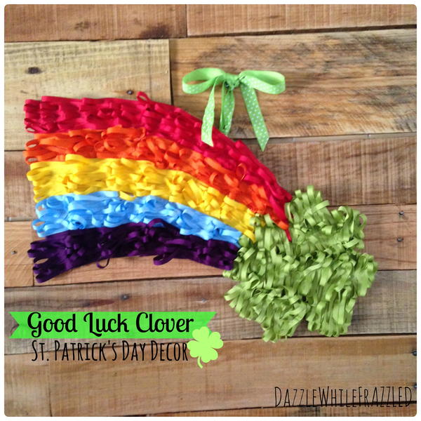 Good Luck Clover St Patricks Day Decor Good Luck Clover St. Patrick's Day Decor