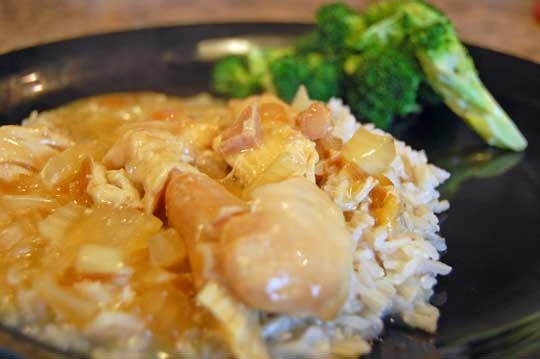 Slow Cooker Chicken and Gravy Over Rice Slow Cooker Chicken and Gravy Over Rice