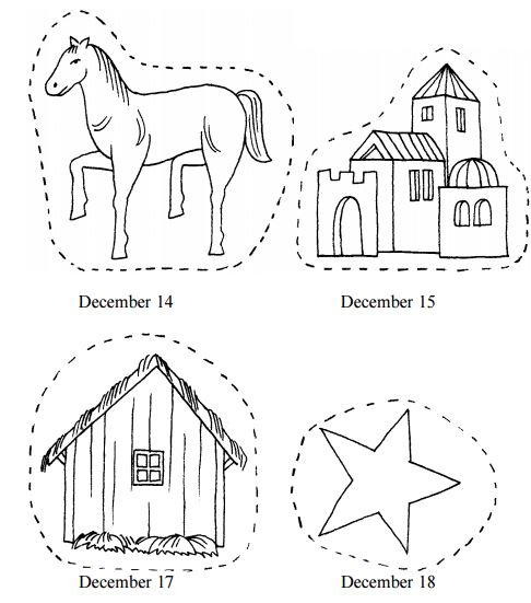 Printable Nativity Advent Chain Printable Nativity Advent Chain