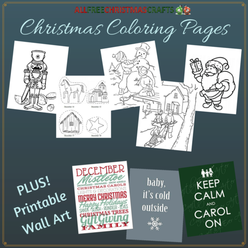 10 Christmas Coloring Pages + Printable Wall Art 10 Christmas Coloring Pages + Printable Wall Art