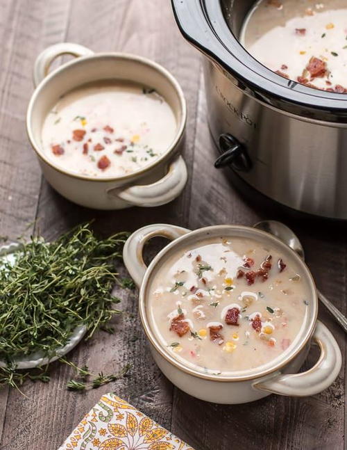 Slow Cooker Creamy Corn Chower Slow Cooker Creamy Corn Chower