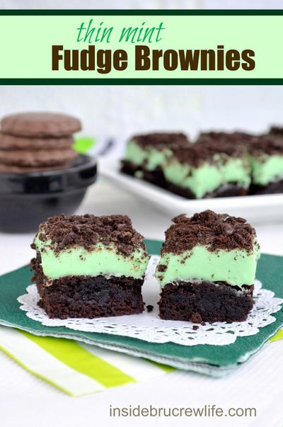 Copycat Thin Mint Fudge Brownies Copycat Thin Mint Fudge Brownies