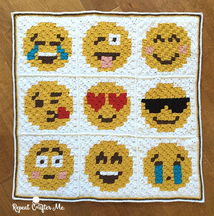 Emoji Crochet Afghan Pattern