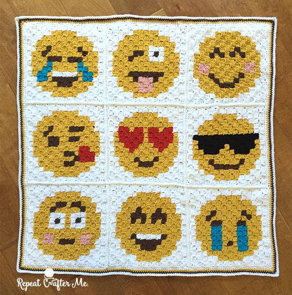 Emoji Crochet Afghan Pattern Emoji Crochet Afghan Pattern