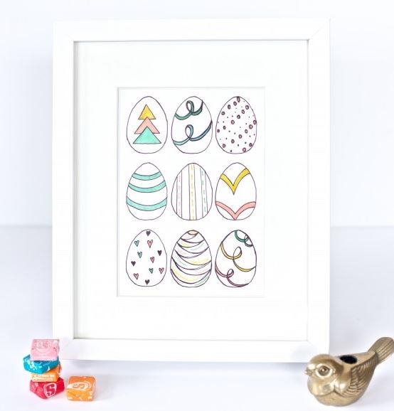 Easy Easter Egg DIY Art Easy Easter Egg DIY Art