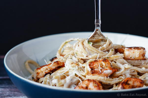 Skinny Cajun Shrimp Alfredo Pasta Skinny Cajun Shrimp Alfredo Pasta