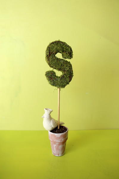 Moss Monogram Topiary Moss Monogram Topiary