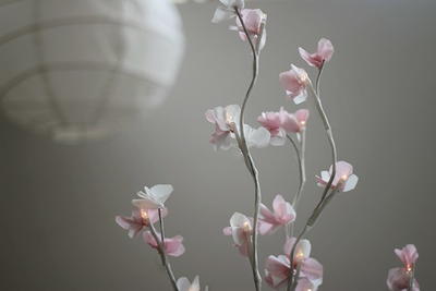 Lighted Cherry Blossom Branch Centerpiece