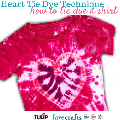 Heart Tie Dye Technique