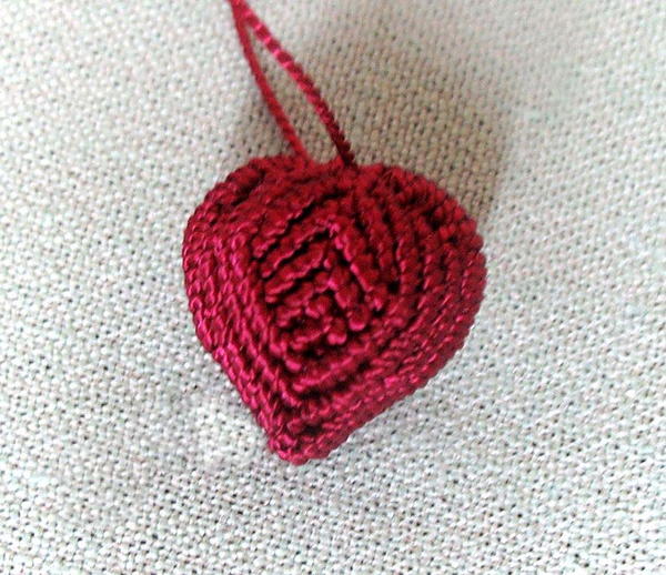 Macrame Heart Pendant Macrame Heart Pendant_1