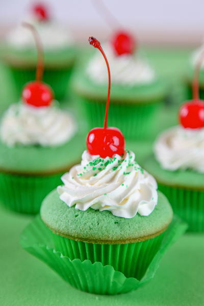 Shamrock Shake Cupcakes