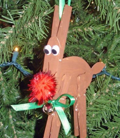 Clothespin Reindeer Ornament Clothespin Reindeer Ornament