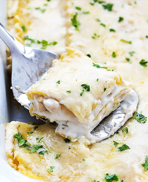 Slow Cooker Alfredo Chicken Lasagna Slow Cooker Alfredo Chicken Lasagna