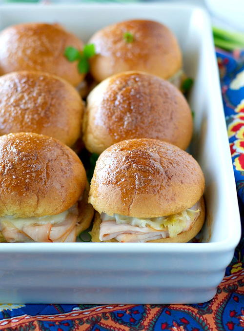 Turkey Reuben Sliders Turkey Reuben Sliders