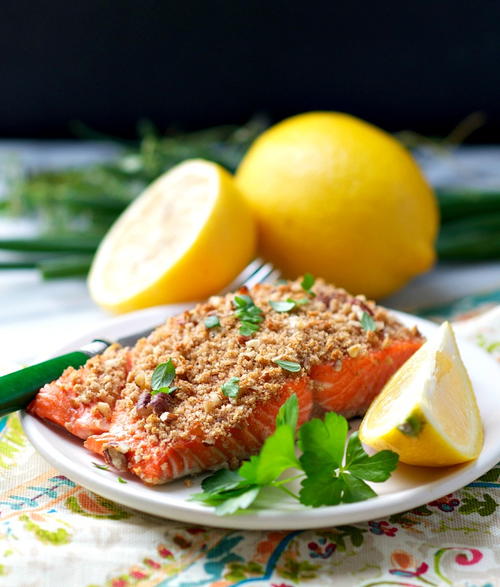 Maple Pecan Crusted Salmon Maple Pecan Crusted Salmon