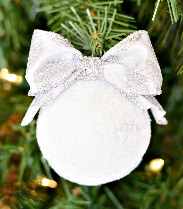 DIY Snowball Ornaments