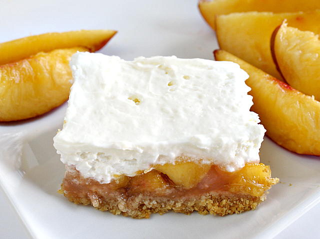 Bakeless Peachy Dream Bars Bakeless Peachy Dream Bars