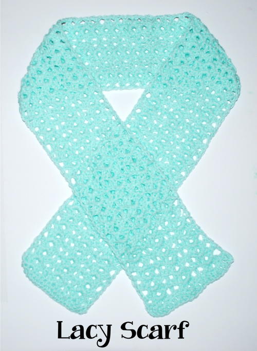 Crochet Lacy Scarf Crochet Lacy Scarf