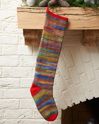 Crazy Colorful Knit Stocking Crazy Colorful Knit Stocking