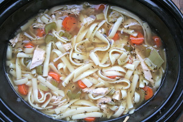 Grandma's Slow Cooker Turkey Noodle Soup Grandmas Slow Cooker Turkey Noodle Soup