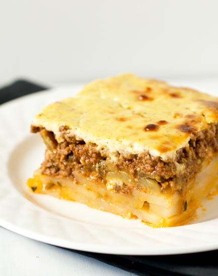 Moussaka with Eggplant and Ground Beef Moussaka with Eggplant and Ground Beef