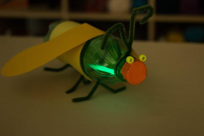 Glowing Firefly Recycled Bottle Craft