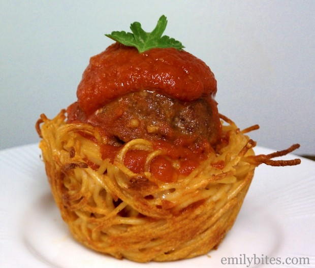 Spaghetti and Meatball Cups Spaghetti and Meatball Cups