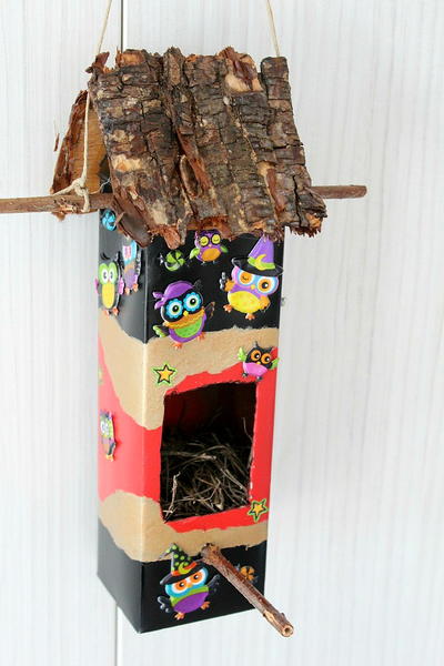 Birdhouse Milk Carton Craft Birdhouse Milk Carton Craft