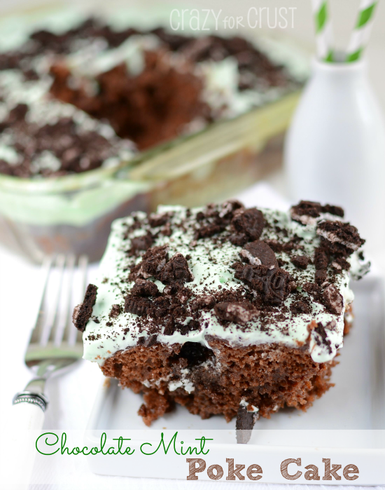 Chocolate Mint Poke Cake Chocolate Mint Poke Cake