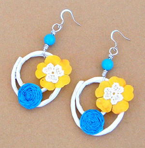 Summer Paper Earrings Favecrafts Summer Paper Earrings