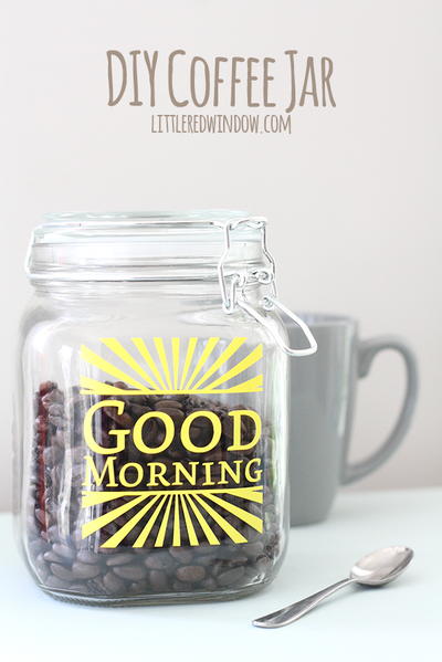Good Morning Beans Jar