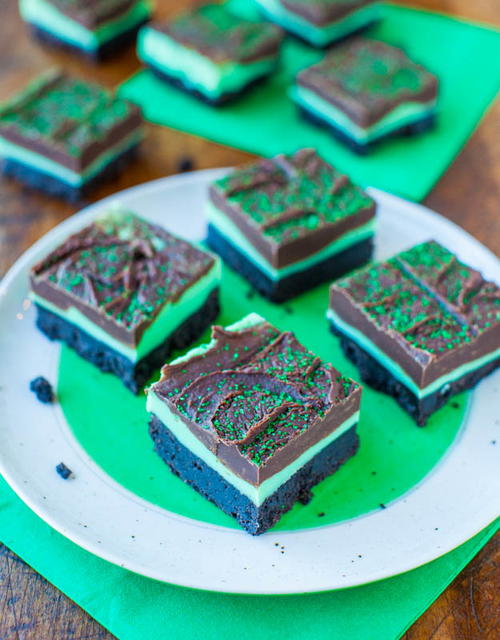 Mint and Chocolate Fudge Oreo Bars Mint and Chocolate Fudge Oreo Bars