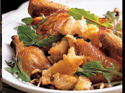Zuni Roast Chicken with Bread Salad