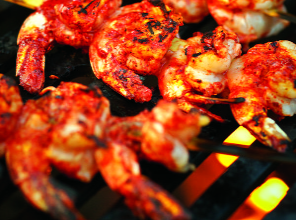 Achiote-Seared Shrimp with Quick Habanero-Pickled Onion Achiote-Seared Shrimp with Quick Habanero-Pickled Onion