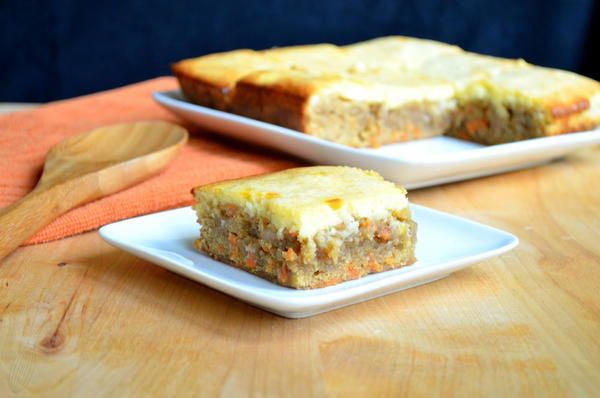 Carrot Cake Blondies Carrot Cake Bars