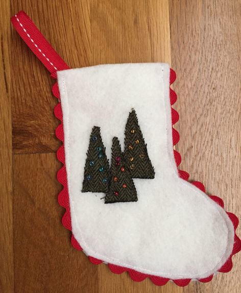 Felt Stocking DIY Christmas Ornament Felt Stocking DIY Christmas Ornament