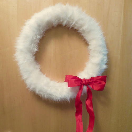 Fun Faux Fur DIY Wreath