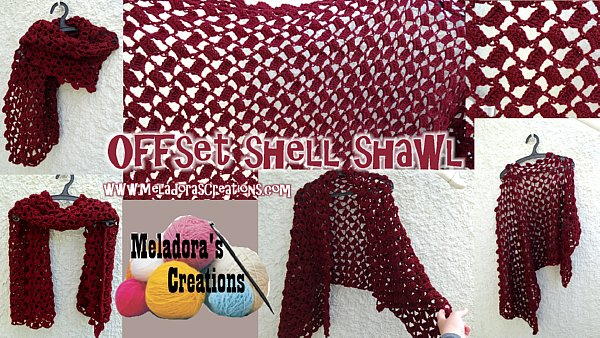 Offset Shell Crochet Shawl Offset Shell Crochet Shawl