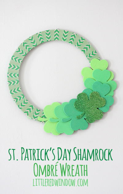 Ombre Shamrock Wreath Ombre Shamrock Wreath