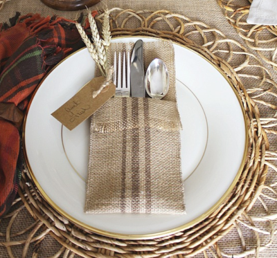 Rustic Chic Utensil Holder
