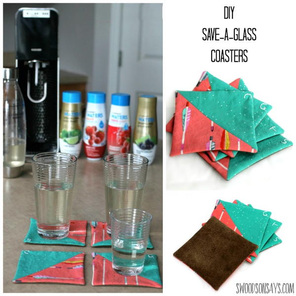 Embroidered Patchwork Coasters Embroidered Patchwork Coasters