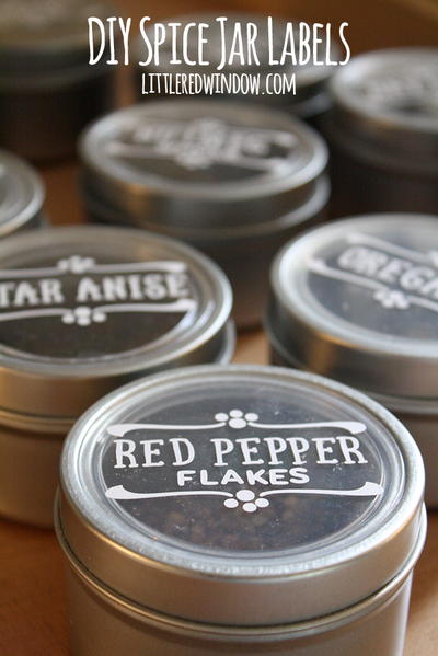 Magnetic Spice Jar Labels Magnetic Spice Jar Labels