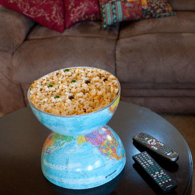 World Bowl Decoupage Idea World Bowl Decoupage Idea