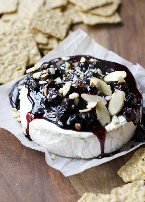Honey Almond Blueberry Brie Appetizer Honey Almond Blueberry Brie Appetizer