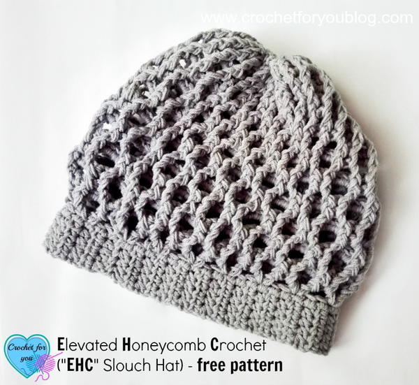 Elevated Honeycomb Crochet Slouch Hat Elevated Honeycomb Crochet Slouch Hat