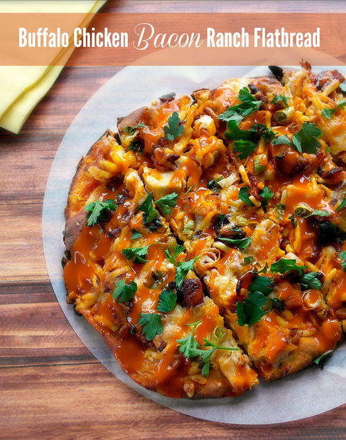 Buffalo Chicken Bacon Ranch Flatbread Buffalo Chicken Bacon Ranch Flatbread